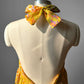 1960s - 1970s Handmade Floral Halter Prairie Summer Dress - Sz. M/L