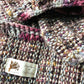 1980s Handknit Mixed Yarn Wool Oversized Cardigan - Sz. O/S