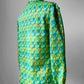 1960s - 1970s Apple Green Window Pane Patterned Button Up Shirt  - Sz. Sm
