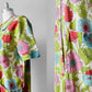 1950s - 1960s Floral Button Front House Dress - Sz. S/M