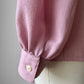 1960s Mauve Floral Embroidered Made in Italy Blouse  - Sz. S/M