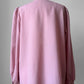 1960s Mauve Floral Embroidered Made in Italy Blouse  - Sz. S/M