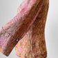 1990s Fitted Button Front European Silk Brocade Top- Sz. XS/S