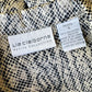 1990s Tapered Short Waisted Snakeskin Patterned Blouse  - Sz. Sm