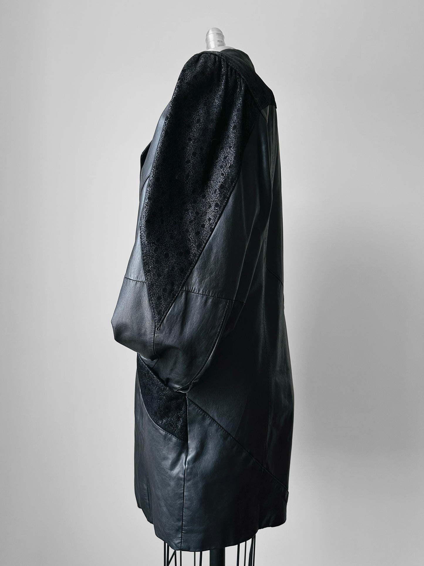 1980s Black Buttery Soft Leather Jacket - Sz. S/M