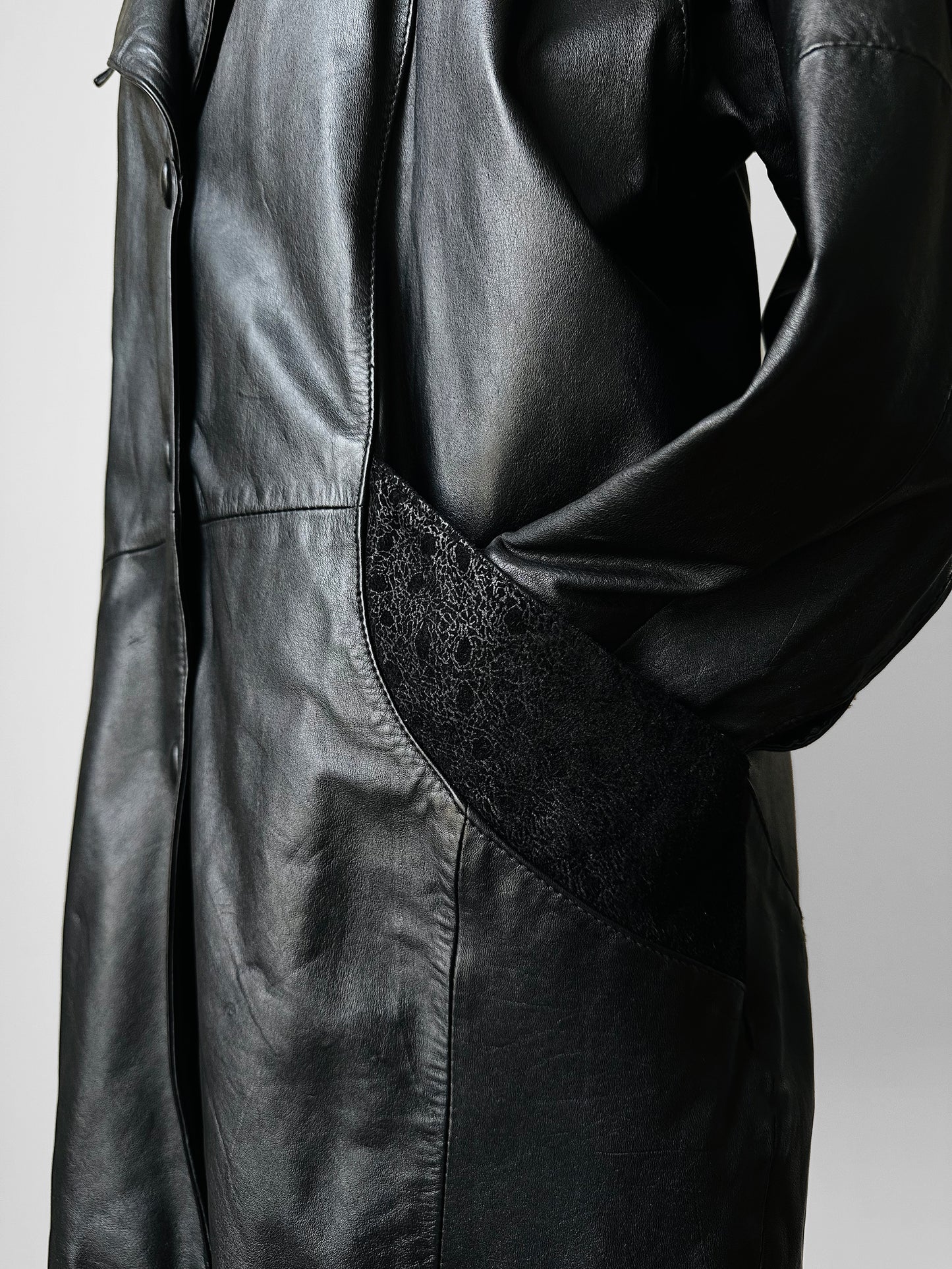 1980s Black Buttery Soft Leather Jacket - Sz. S/M