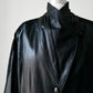 1980s Black Buttery Soft Leather Jacket - Sz. S/M