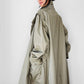 1980s - 1990s Tan Wool-Lined Relaxed Trench-Style Fall Duster