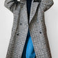 1960s Grey Brown Wool Tweed Picadilly Canada Belted Overcoat - Sz. L/XL