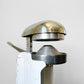 1960s Enamelled Metal and Steel White and Grey Hand-Press Juicer