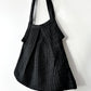 Vintage 1970s Black Woven Bag