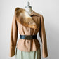 1950s - 1960s Toffee and Cream Fur Collar