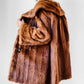 1950s - 1960s Holts Renfrew Bell Sleeved Aline Toffee Toned Lined Fur Jacket