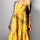 1960s - 1970s Handmade Floral Halter Prairie Summer Dress - Sz. M/L