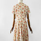 Vintage Late 20th Century Floral Fit and Flare Dress - Sz. S (Copy)