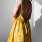 1960s - 1970s Handmade Floral Halter Prairie Summer Dress - Sz. M/L