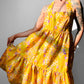 1960s - 1970s Handmade Floral Halter Prairie Summer Dress - Sz. M/L