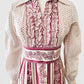 1970s - 1980s Saks Fifth Avenue Floral Patterned Dress - Sz. Small