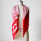 1960s Red and White Vera Polkadot Floral Scarf