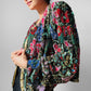 1980s Multi-Toned Beaded Sequins Open-Front Crop Silk Jacket - Sz. M/L