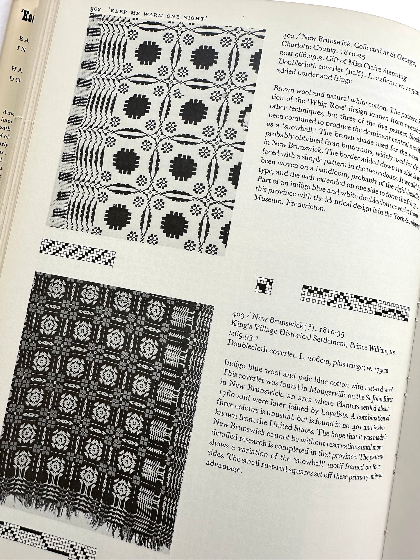 1970s Keep Me Warm One Night Handweaving Book By Burnham and Burnham