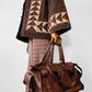 Late 20th Century Brown Well-Worn Buttery Soft Leather Top Handle Shoulder Bag