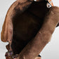 Late 20th Century Brown Well-Worn Buttery Soft Leather Top Handle Shoulder Bag