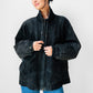 1980s Black Well Worn Suede Leather Bomber Style Jacket - O/S