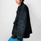 1980s Black Well Worn Suede Leather Bomber Style Jacket - O/S