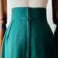 1980s Made in Canada Emerald Green Wool Blend Pencil Skirt - Sz.M