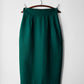 1980s Made in Canada Emerald Green Wool Blend Pencil Skirt - Sz.M