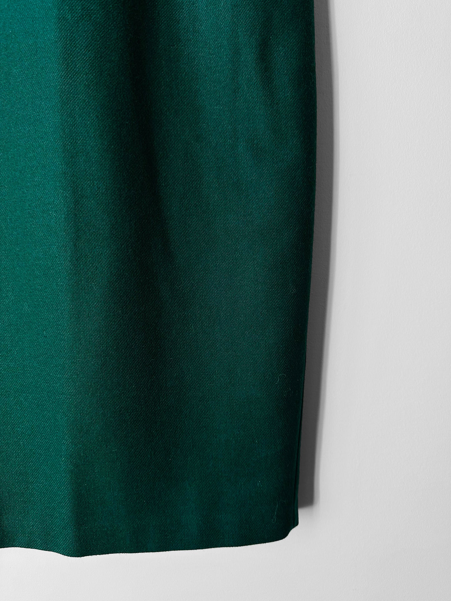 1980s Made in Canada Emerald Green Wool Blend Pencil Skirt - Sz.M