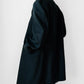 Hunter Green Double-Breasted Heavy Wool Military Trench Overcoat - Sz. M/L