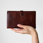 1960s Made in Canada Saddle Brown Worn-In Soft Leather Bifold Travel Wallet