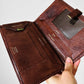 1960s Made in Canada Saddle Brown Worn-In Soft Leather Bifold Travel Wallet