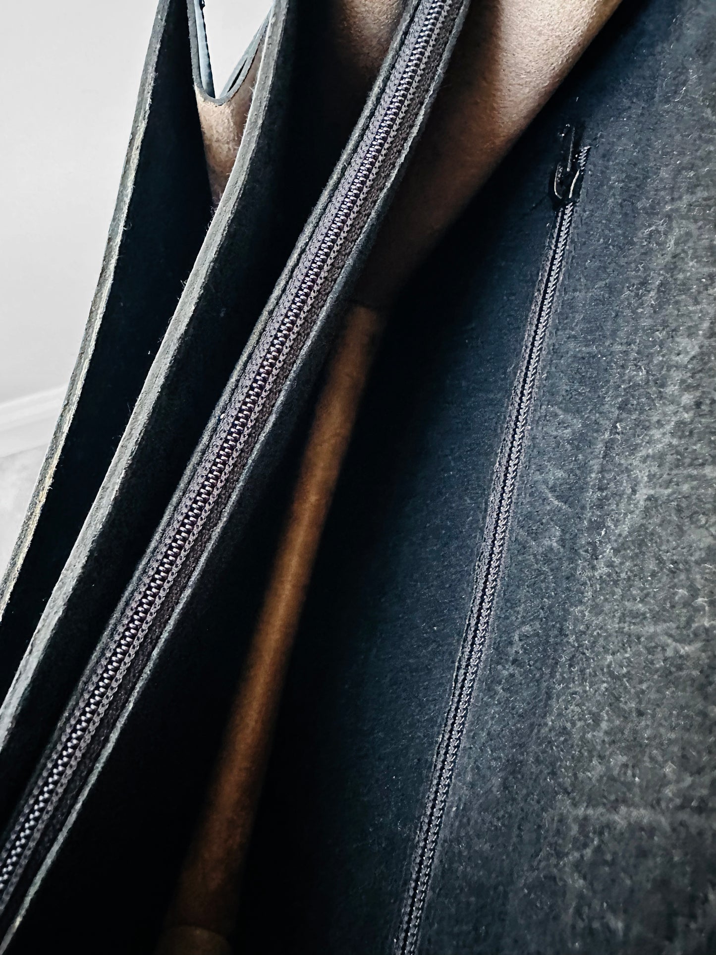 1970s Black Leather Boxy Structured Shoulder Bag