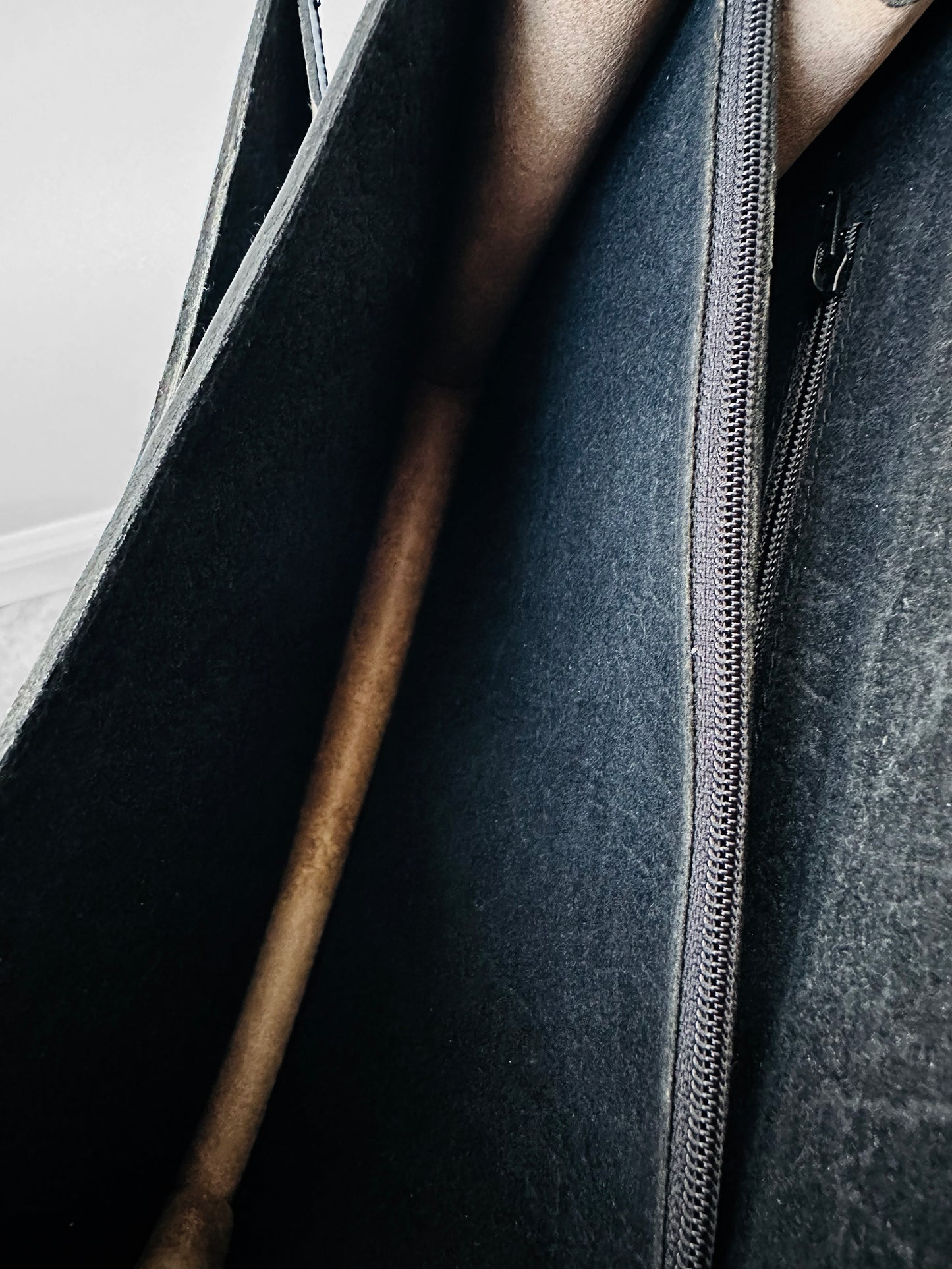 1970s Black Leather Boxy Structured Shoulder Bag