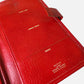 1960s Made in Canada Red Worn-In Soft Leather Bifold Travel Wallet