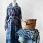 1940s Morsam All Wool Anderson Tartan Plaid Belted Robe - Sz. Sm