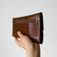 1970s Made in Canada Saddle Brown Soft Cowhide Leather Trifold Wallet