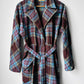 1940s Morsam All Wool Anderson Tartan Plaid Belted Robe - Sz. Sm