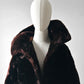 Mid-Century Deep Brown Alexander Becher and Eric's Southampton Lambswool A-Line Teddy Coat - Sz. Small