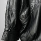 1980s Black Buttery Soft Animal Print Leather Jacket - Sz. M