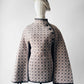 1960s - 1970s Soft Taupe Trefriw Woollen Mills Welsh Deadstock Patterned Cape Coat