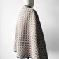 1960s - 1970s Soft Taupe Trefriw Woollen Mills Welsh Deadstock Patterned Cape Coat