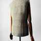 1970s Light Sage Trefriw Woollen Mills Pure New Wool Vest with Geometric Pattern - Sz. S/M