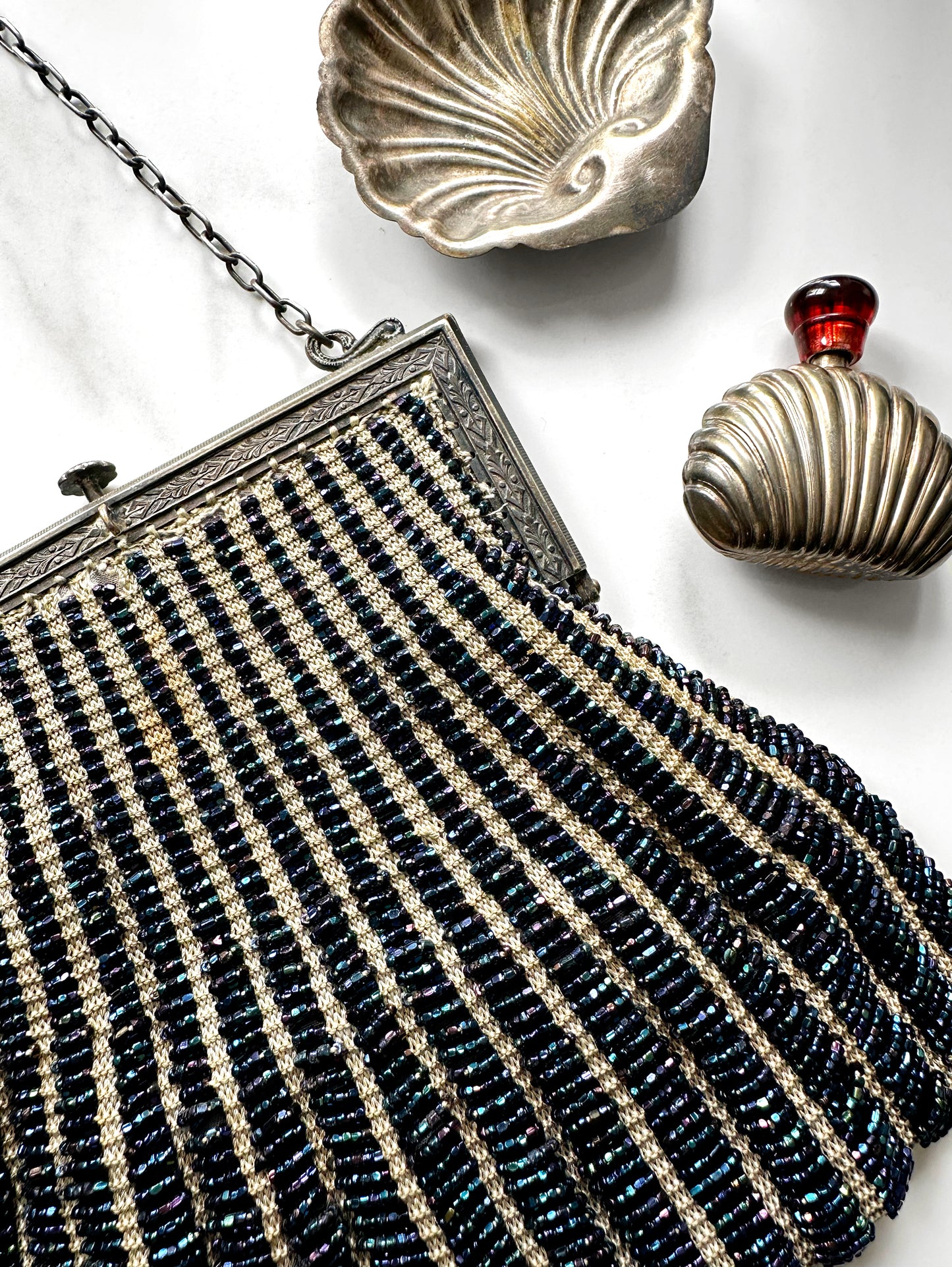 1920s Beaded Evening Bag w/Coin Purse