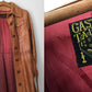 1970s Made in Canada Long Tobacco Brown Belted Leather Coat