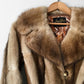 1970s Fur and Leather Belted Coat