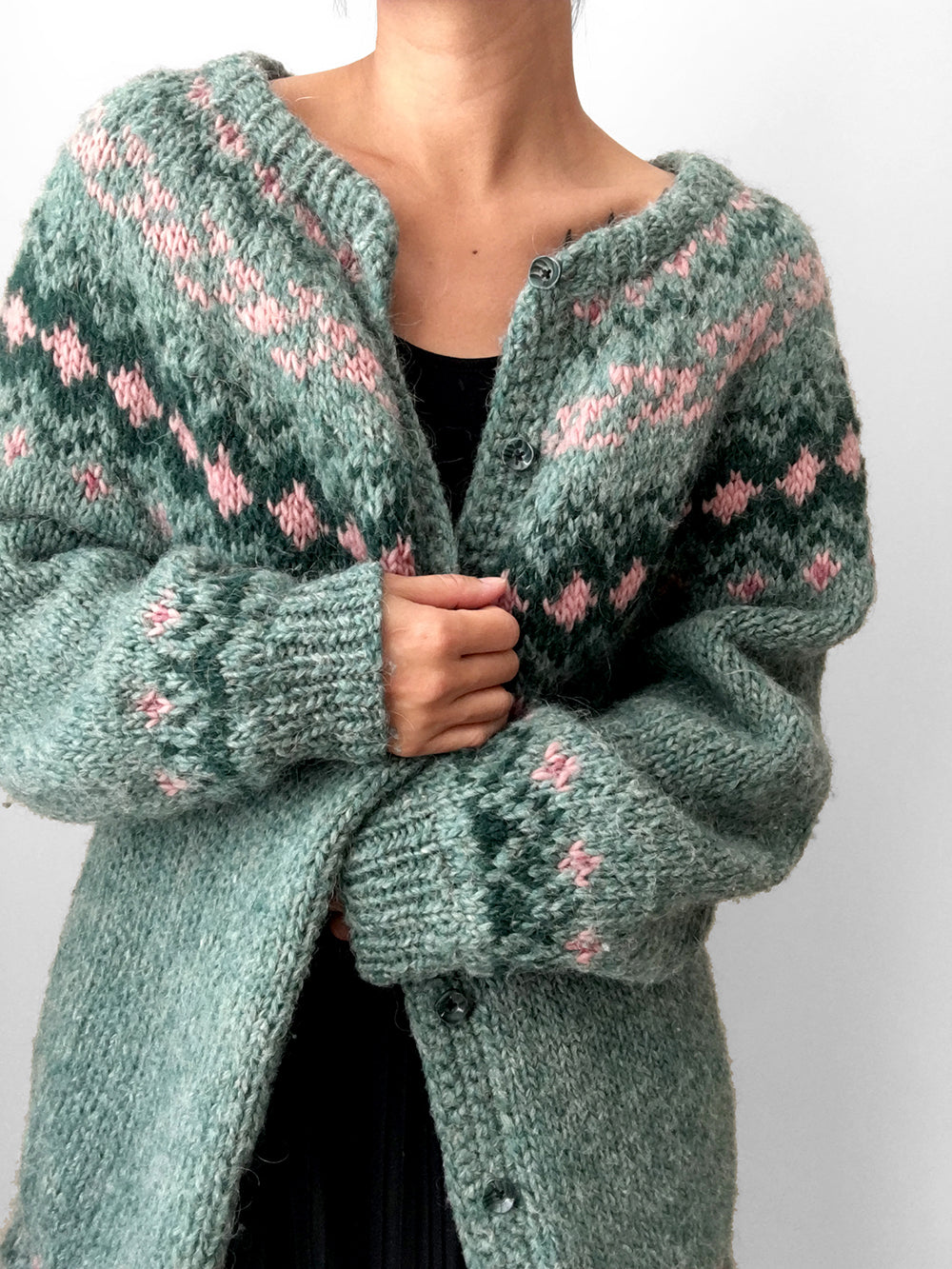 Handmade Nordic Knit Cardigan Sweater